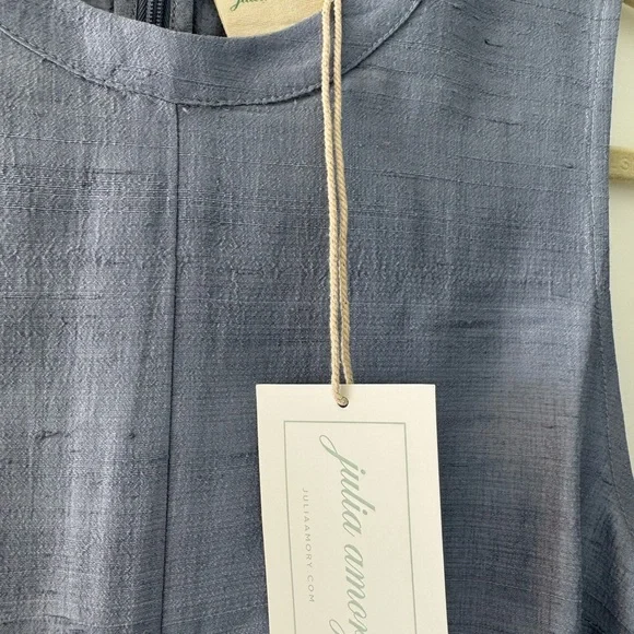 Julia Amory Blizzard Blue Jane Sleeveless Dress Medium new! - Picture 3 of 7